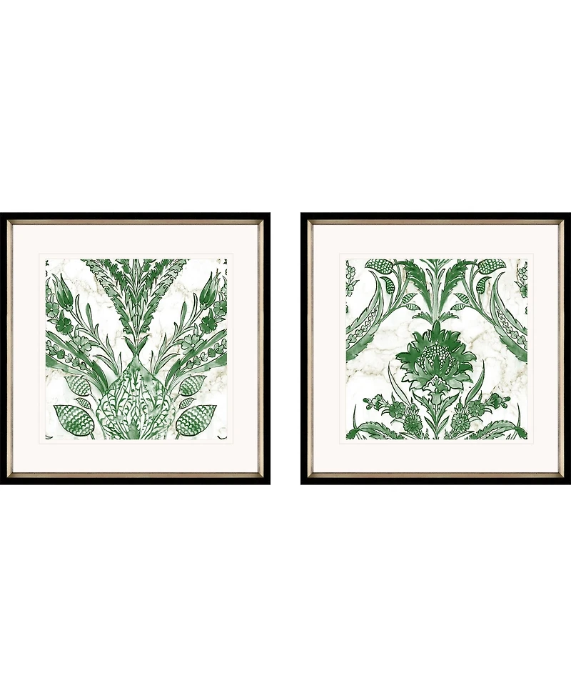 Kelly Ikat Ii Framed Art, Set of 2