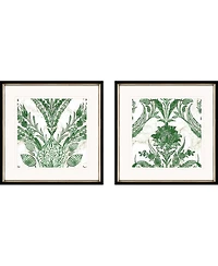 Kelly Ikat Ii Framed Art, Set of 2