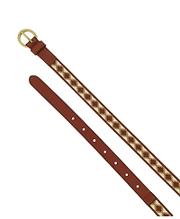 Frye Women's 20mm Beaded Leather Belt