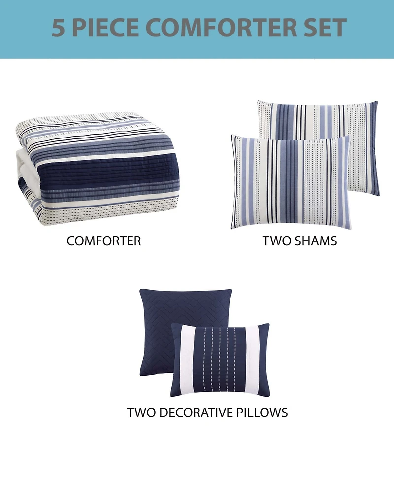 Riverbrook Home Albion 5 Piece Comforter Set, King