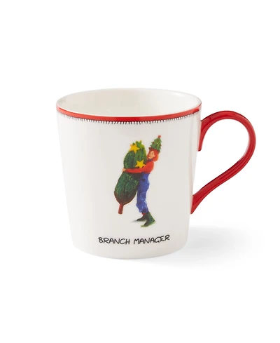 Kit Kemp for Spode Christmas Doodles Branch Manager Mug