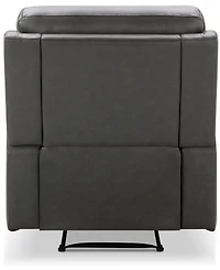 Abbyson Living Waylen 36.3" Top-Grain Leather Manual Recliner