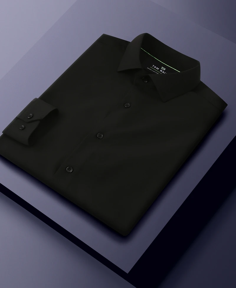 Tom Baine Men's Performance Stretch Solid Button Down Shirt