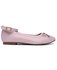 Sugar Little Girls Lanna Round Toe Ankle Strap Flats