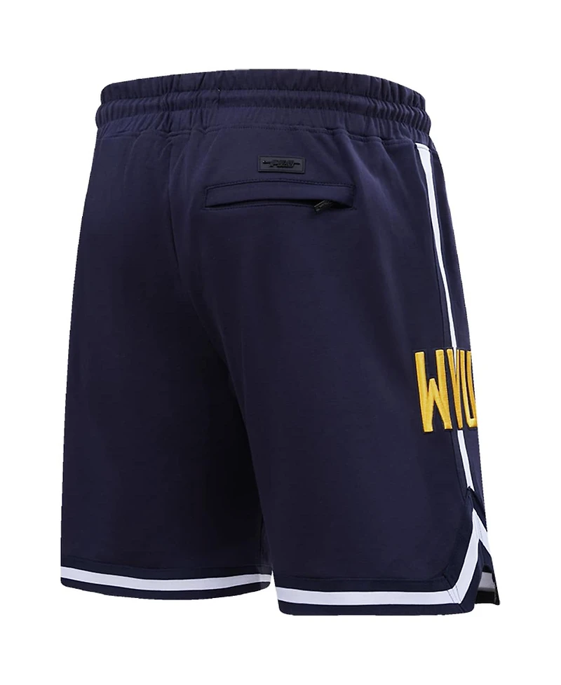 Men's Pro Standard Navy West Virginia Mountaineers Classic Shorts