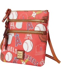 Women's Dooney & Bourke Los Angeles Angels Game Day Triple Zip Crossbody Purse
