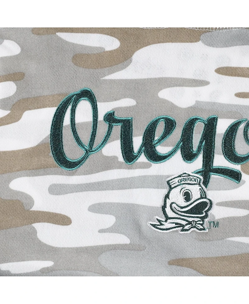 Women's Pressbox Camo Oregon Ducks San Pablo Pullover Hoodie