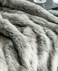 Battilo Luxury Tipped Faux Fur Throw, 60" x 80"
