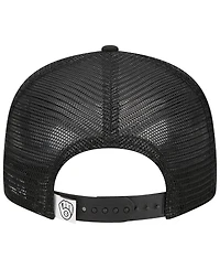 Men's New Era Black Milwaukee Brewers Trucker 9FIFTY Snapback Hat