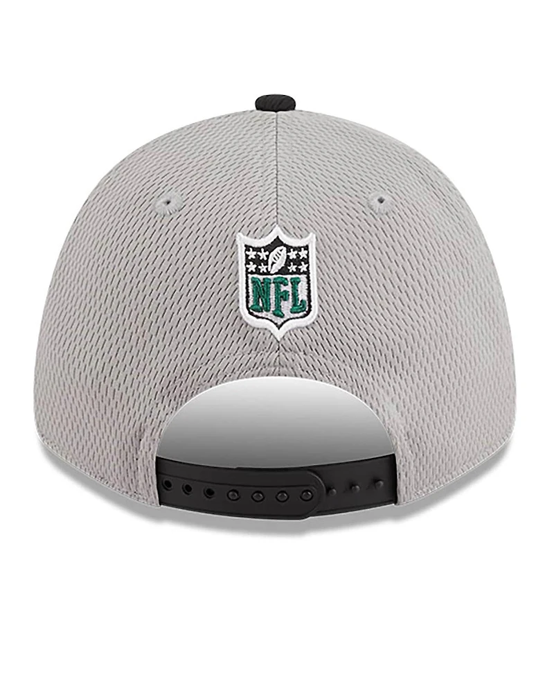 Men's New Era Gray, Black New York Jets 2023 Sideline 9FORTY Adjustable Hat
