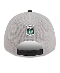 Men's New Era Gray, Black New York Jets 2023 Sideline 9FORTY Adjustable Hat