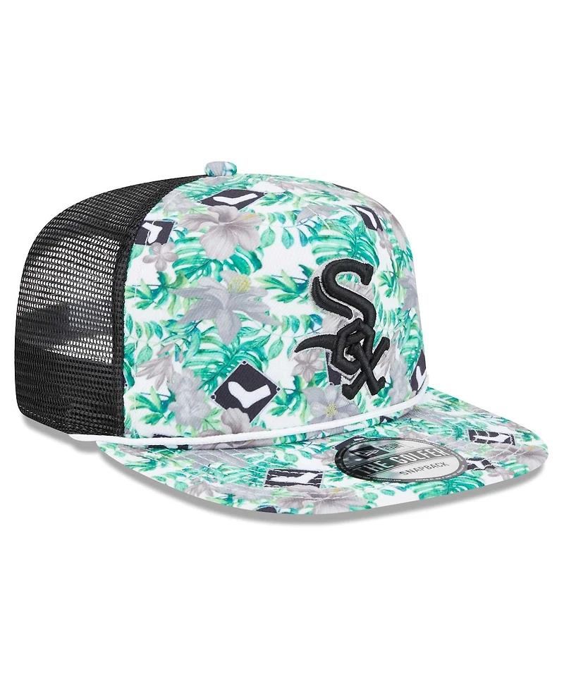 Men's New Era Chicago White Sox Tropic Floral Golfer Snapback Hat