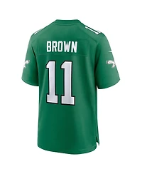 Big Boys Nike A.j. Brown Kelly Green Philadelphia Eagles Alternate Player Game Jersey