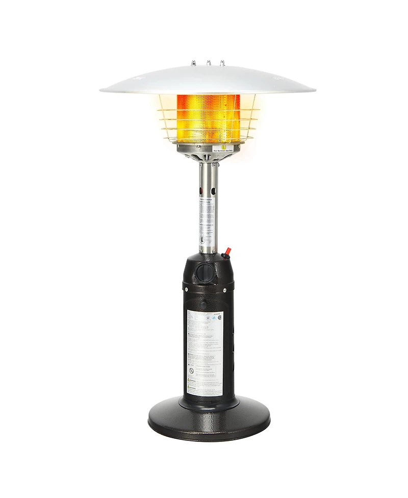 11,000 Btu Patio Heater Portable Tabletop Propane Standing Lp Gas Heater