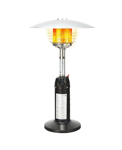 11,000 Btu Patio Heater Portable Tabletop Propane Standing Lp Gas Heater