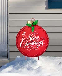 Glitzhome 24" H Metal Ornament Yard Stake
