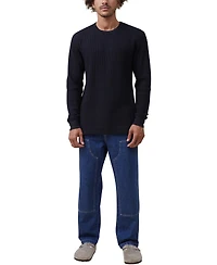 Cotton On Men's Chunky Waffle Long Sleeve T-shirt