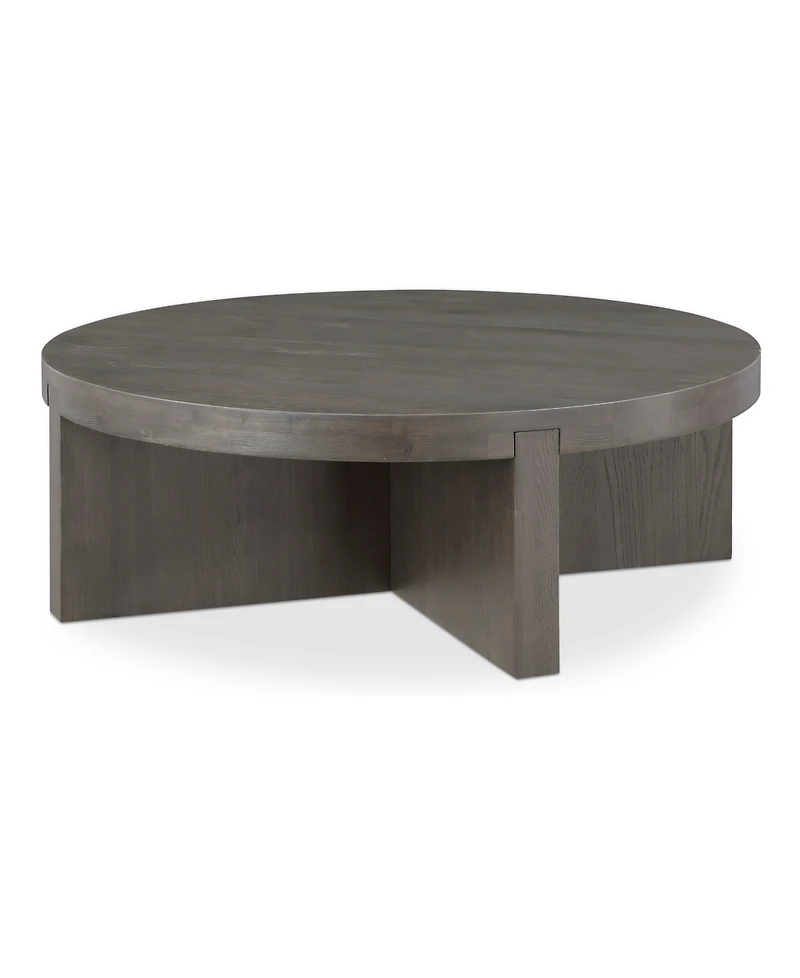 Folke 38" Oak Round Coffee Table