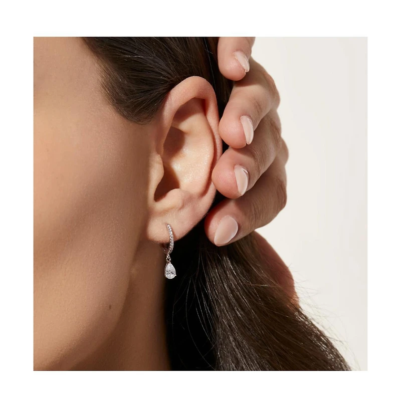 Ana Luisa Delicate Huggie Hoops - Elise Silver