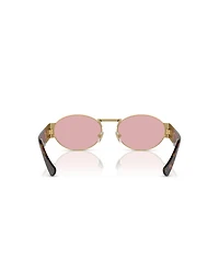 Versace Unisex Metal Oval Sunglasses, VE2264