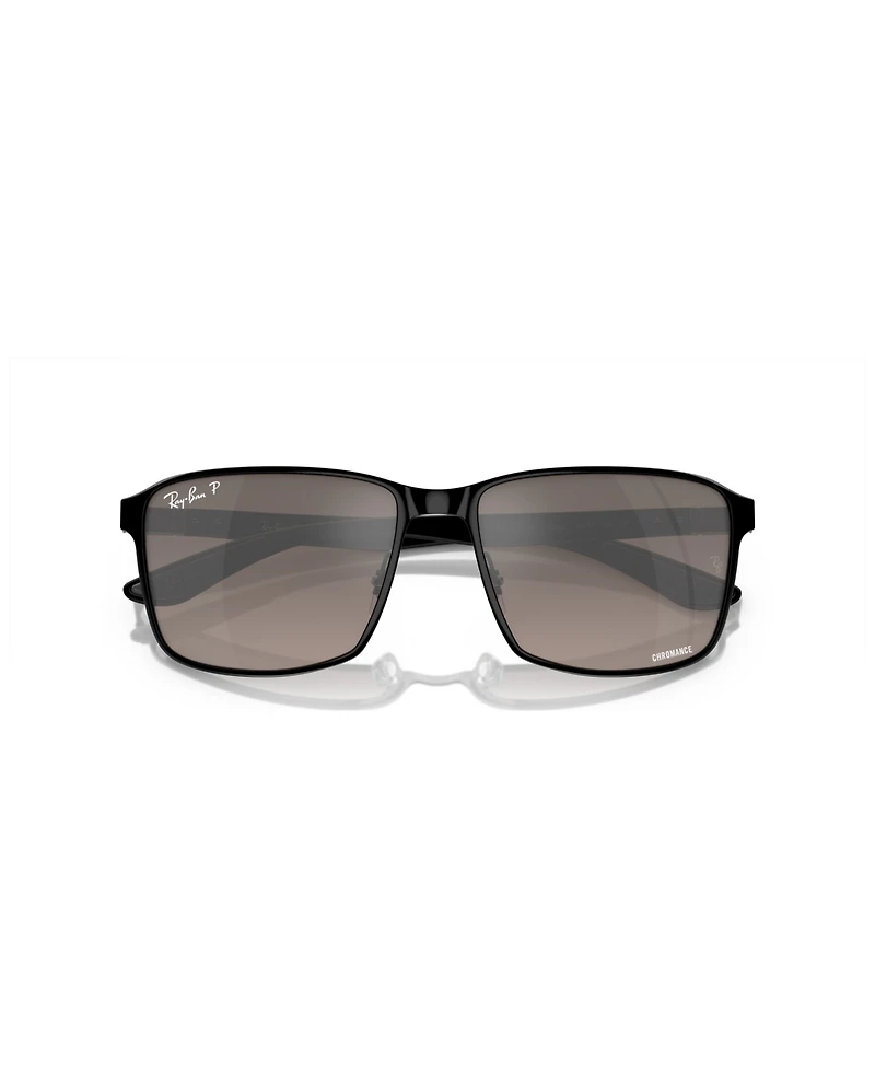 Ray-Ban Unisex Polarized Sunglasses, Mirror Gradient Polar RB3721CH