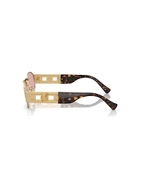 Versace Unisex Metal Oval Sunglasses, VE2264