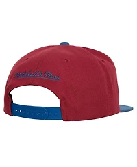 Men's Mitchell & Ness Burgundy Colorado Avalanche Core Team Ground 2.0 Snapback Hat