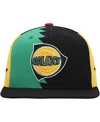Men's Mitchell & Ness Black La Galaxy Jersey Hook Snapback Hat