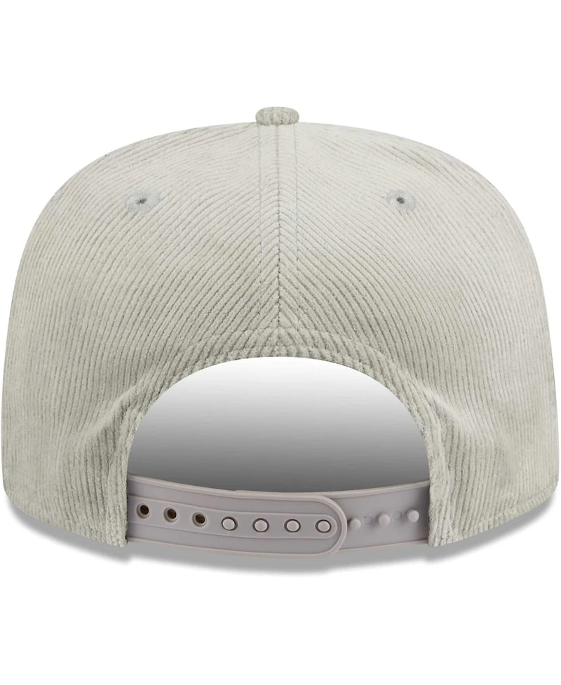 Men's New Era Gray Chicago White Sox Corduroy Golfer Adjustable Hat