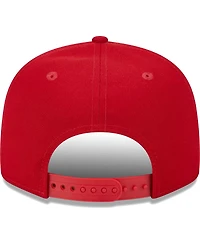 Men's New Era Scarlet San Francisco 49ers Main Script 9FIFTY Snapback Hat