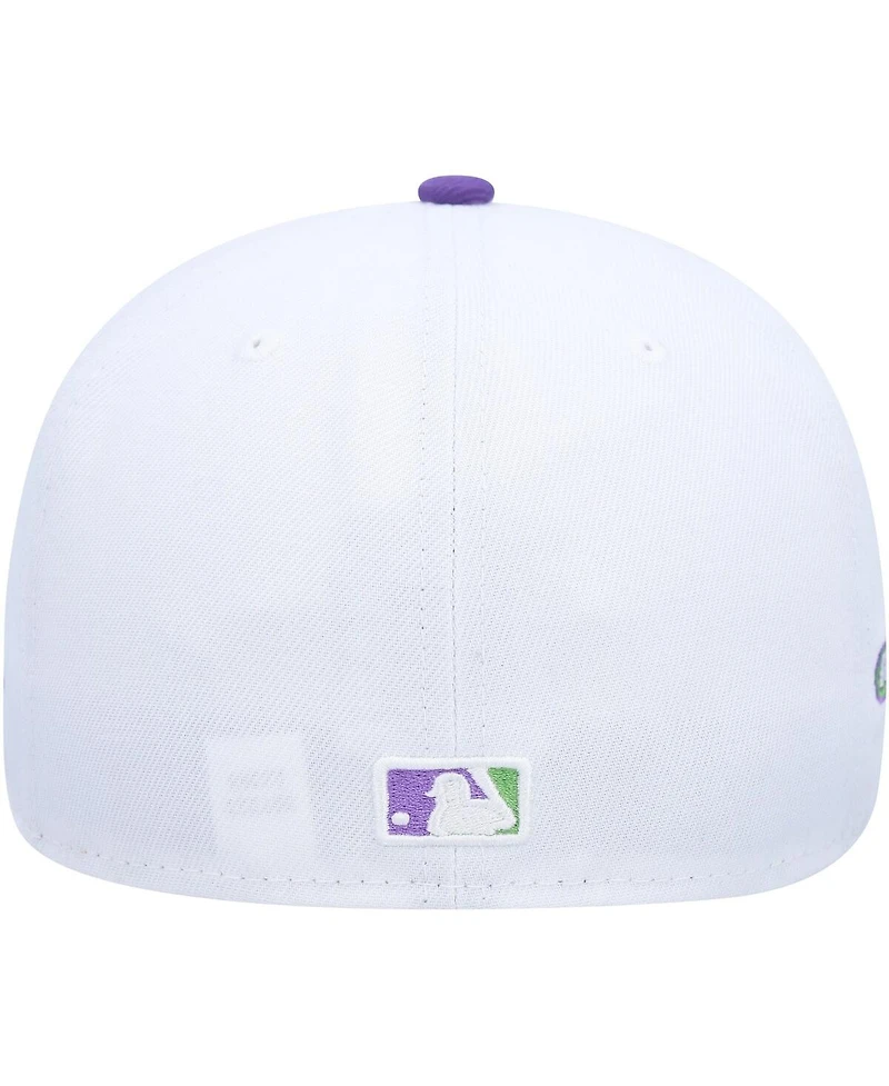 Men's New Era White Los Angeles Angels 2002 World Series Side Patch 59FIFTY Fitted Hat