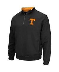 Men's Colosseum Black Tennessee Volunteers Tortugas Logo Quarter-Zip Jacket