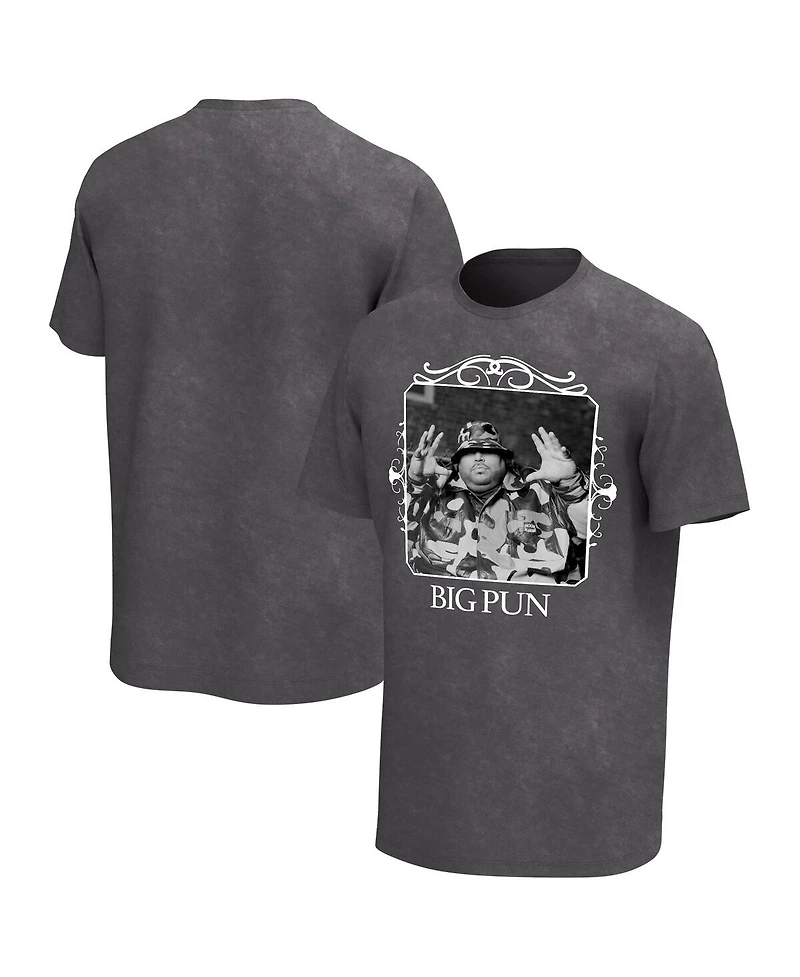Men's Charcoal Big Pun Frame Washed Graphic T-shirt