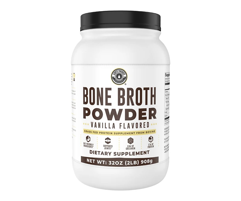 Bone Broth Protein, Left Coast Performance, Vanilla, 32oz