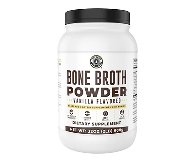 Bone Broth Protein, Left Coast Performance, Vanilla, 32oz