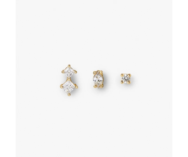 Ana Luisa Stud Earrings Set - Val White