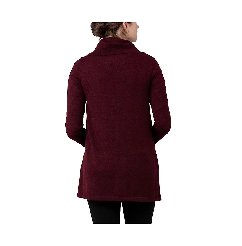 Ripe Maternity Maternity Ripe Cowl Neck Nursing Knit Sweater Maroon