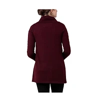 Ripe Maternity Maternity Ripe Cowl Neck Nursing Knit Sweater Maroon