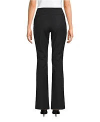 Lands' End Women's High Rise Bi Stretch Pintuck Boot Cut Pants