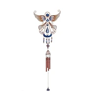 33" Long Angel Copper and Gem Wind Chime