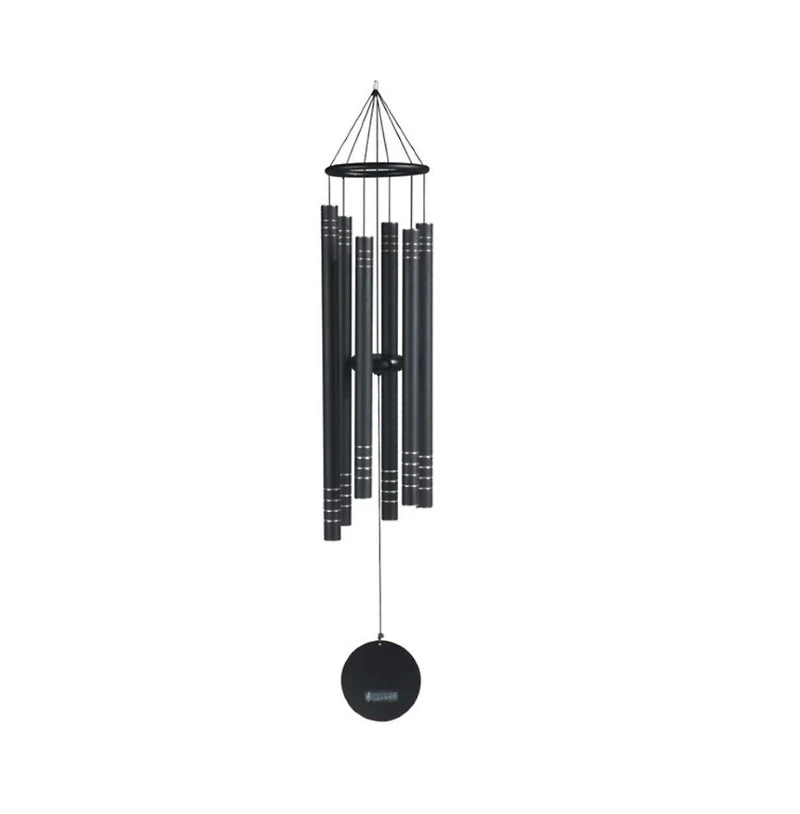 43" Long Black Traditional Tuned Wind Chime