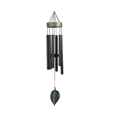 39.5" Long Metal Black Wind Chime