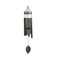 39.5" Long Metal Black Wind Chime