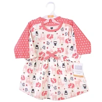 Hudson Baby Toddler Girls Twin Long-Sleeve Dress Bundle