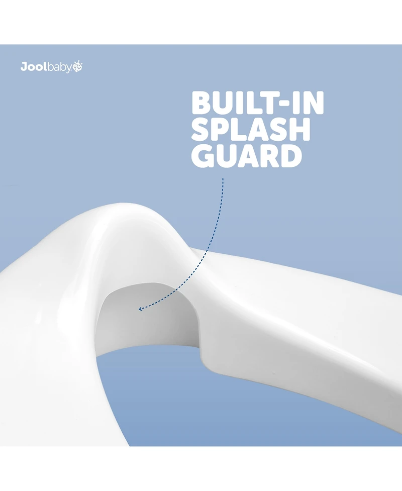 Jool Baby Kids Potty Training Seat - Splash Guard, Non-Slip & Free Storage Hook Unisex