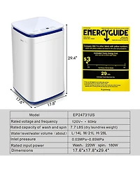 7.7 lbs Compact Full Automatic Washing Machine