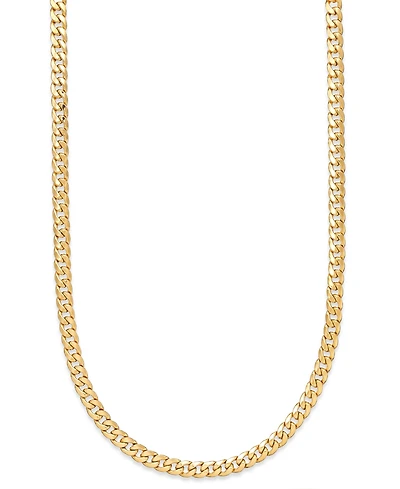 Cuban Link Chain Necklace 24" (7mm) in 14k Gold