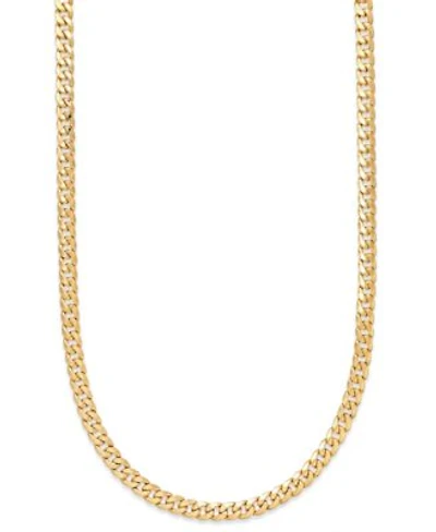Cuban Link Chain Necklace 7mm In 14k Gold