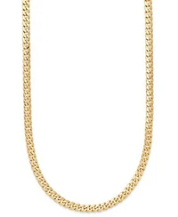 Cuban Link Chain Necklace 7mm In 14k Gold