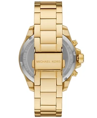 Michael Kors Women's Wren Chronograph Gold-Tone Stainless Steel Watch 42mm